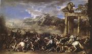 Salvator Rosa A Herois Battle (mk05) oil painting reproduction